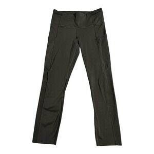 Lululemon Pants Womens 6 Black High Rise Leggings Side Pocket Yoga Athletic